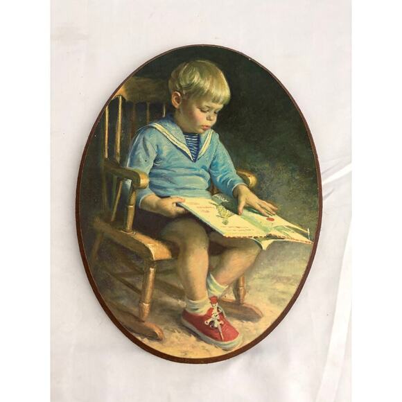 Set James Ingwersen Art Prints Oval Wall Art Gretchen & Gary Boy Girl 1973 - Picture 3 of 12